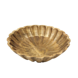 Misa dekoracyjna z drewna mango Kwiat 20cm